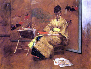  William Merritt Chase The Kimono - Art Print