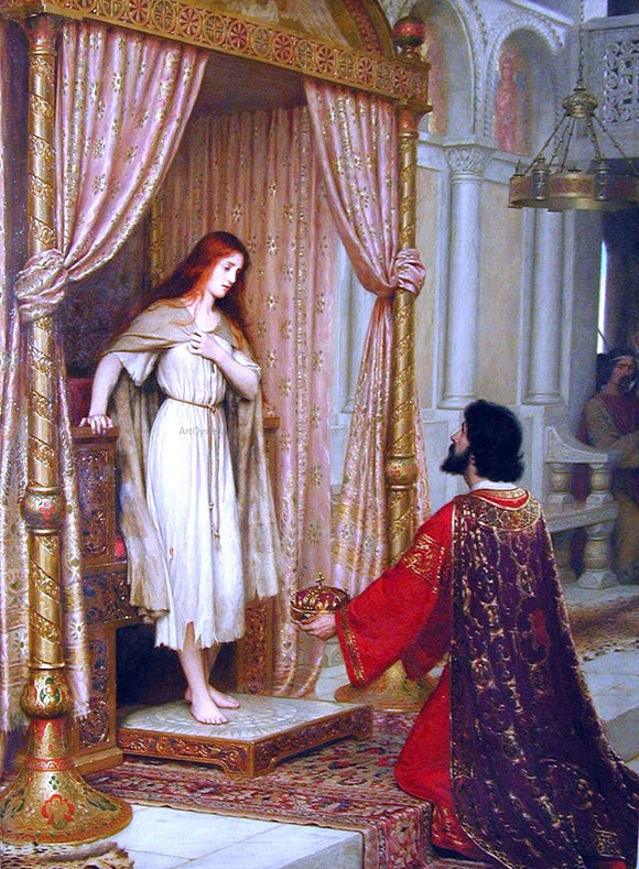  Edmund Blair Leighton The King and the Beggar-maid - Art Print