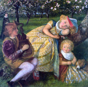  Arthur Hughes A King's Orchard (study) - Art Print