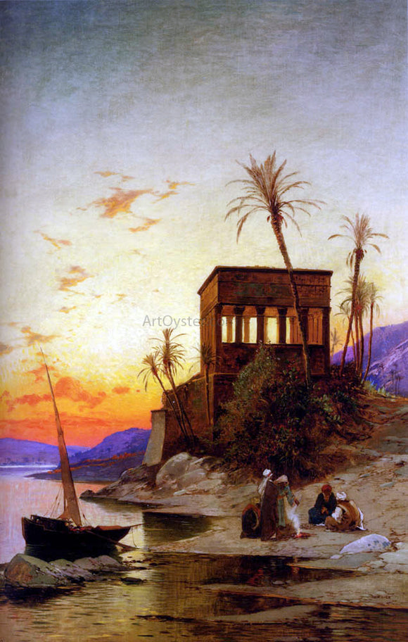  Hermann Solomon Corrodi The Kiosk of Trajan, Philae on the Nile - Art Print