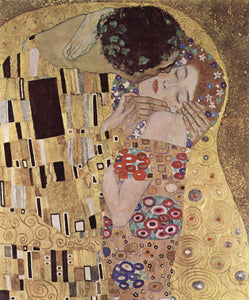  Gustav Klimt The Kiss Close Up - Art Print