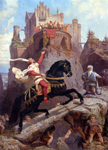  Emanuel Gottlieb Leutze The Knight of Sayn and the Gnomes - Art Print