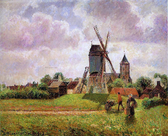  Camille Pissarro The Knocke Windmill, Belgium - Art Print