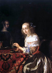  The Elder Frans Van  Mieris The Lacemaker - Art Print