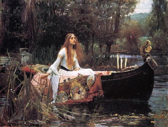  John William Waterhouse The Lady of Shallot - Art Print