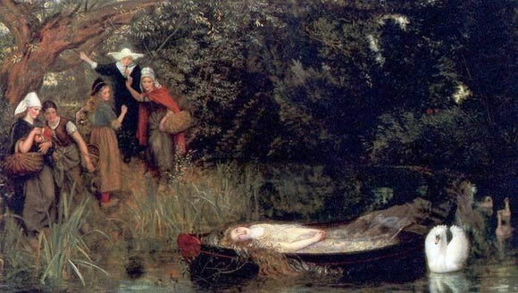  Arthur Hughes The Lady of Shalott - Art Print