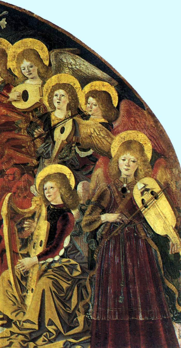  Bartolomeo della Gatta The Lady of the Assumption Gives St Thomas Her Belt (detail) - Art Print