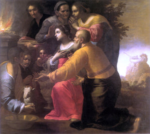  Antonio Carracci The Lamentation over the Dead Christ - Art Print