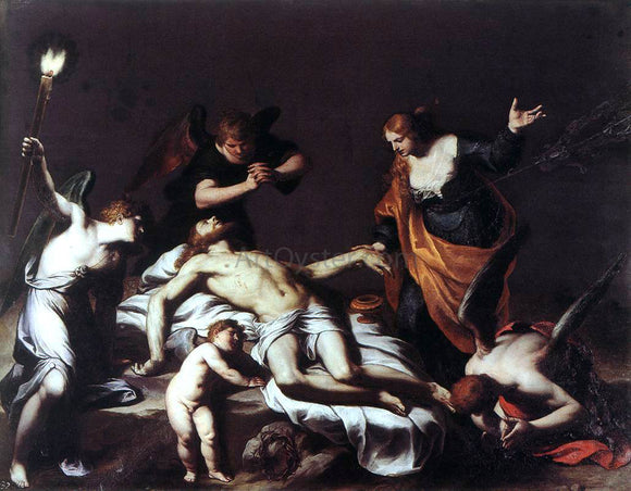  Alessandro Turchi The Lamentation over the Dead Christ - Art Print