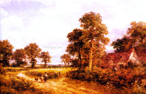  Benjamin Williams Leader The Lane at Whittington, Worcestershire - Art Print