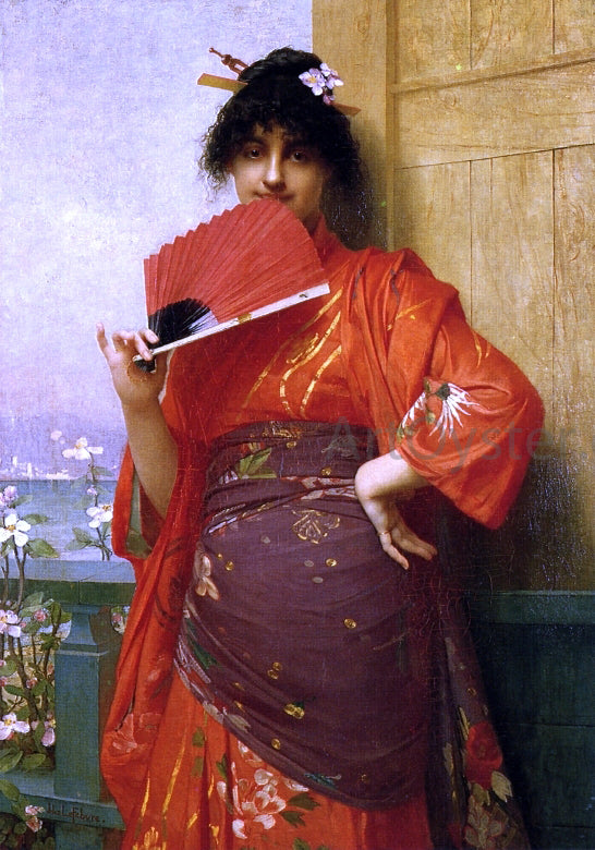  Jules Joseph Lefebvre The Language of the Fan - Art Print