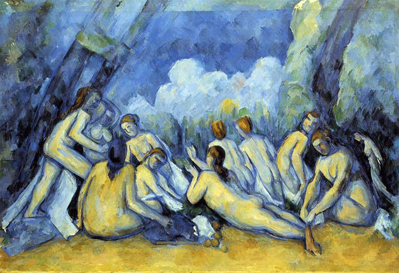  Paul Cezanne The Large Bathers - Art Print