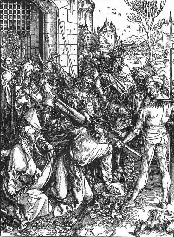  Albrecht Durer The Large Passion: 5. Christ Bearing the Cross - Art Print