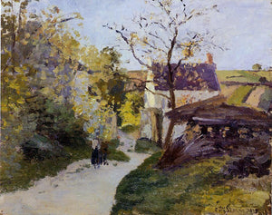  Camille Pissarro The Large Walnut Tree at l'Hermitage - Art Print