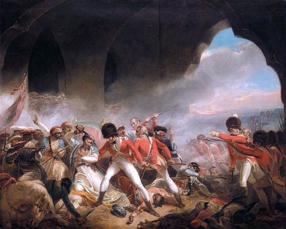  Henry Singleton The Last Effort and Fall of Tippoo Sultan - Art Print