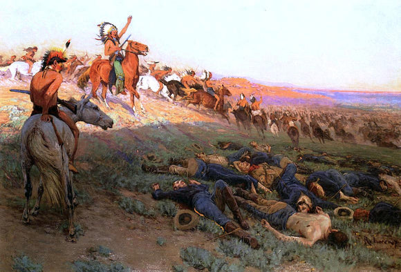  Richard Lorenz The Last Glow of a Passing Nation (also known as Custer's Last Stand) - Art Print