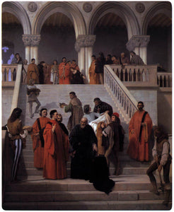  Francesco Hayez The Last Moments of Doge Marin Faliero - Art Print
