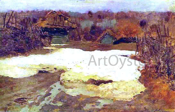  Isaac Ilich Levitan The Last Snow, Savvina Sloboda, Study - Art Print