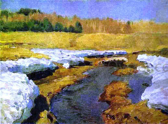  Isaac Ilich Levitan The Last Snow, Study - Art Print