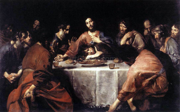  Valentin De boulogne The Last Supper - Art Print