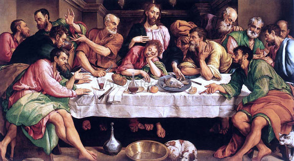  Jacopo Bassano The Last Supper - Art Print