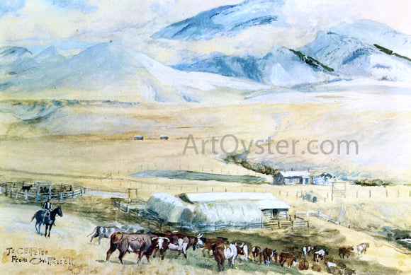  Charles Marion Russell The Lazy K Y - Art Print