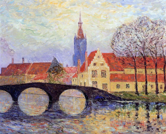  Maxime Maufra The Leguenay Bridge, Bruges - Art Print