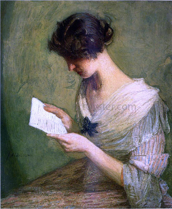  Julian Alden Weir The Letter - Art Print