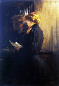  James Carroll Beckwith The Letter - Art Print