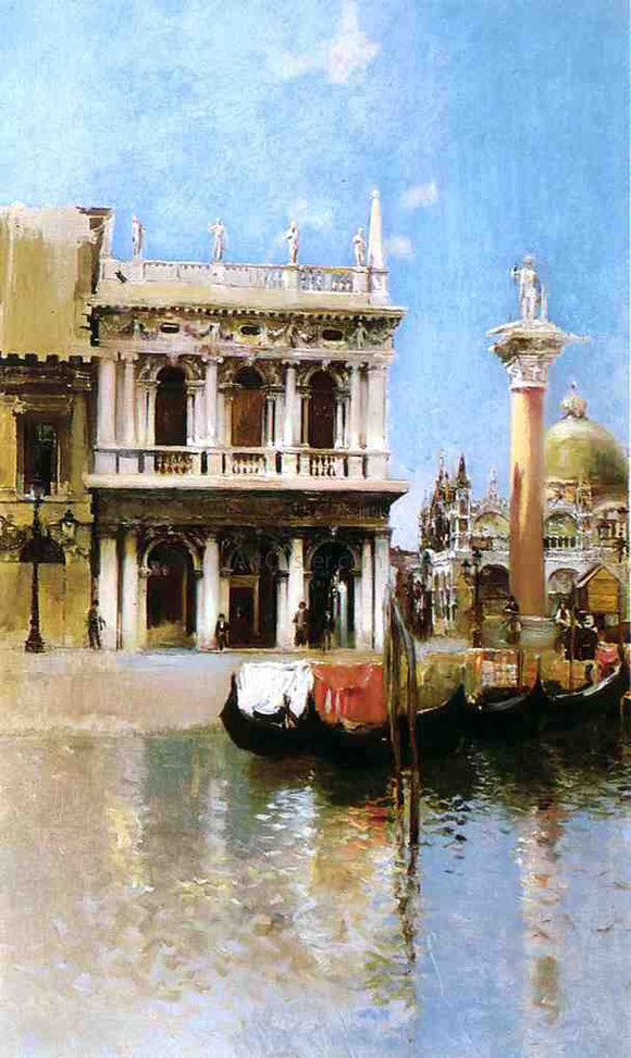  Robert Frederick Blum The Libreria, Venice - Art Print