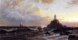  Alfred Thompson Bricher The Lighthouse - Art Print