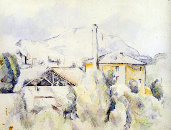  Paul Cezanne The Lime Kiln (also known as The Mill at the Pont des Trois Sautets) - Art Print