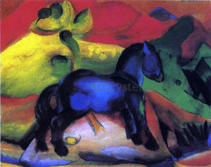  Franz Marc The Little Blue Horse - Art Print