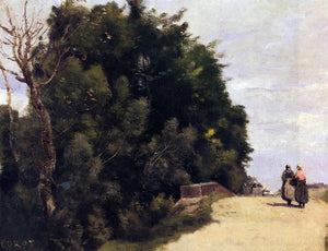  Jean-Baptiste-Camille Corot The Little Bridge at Mantes - Art Print