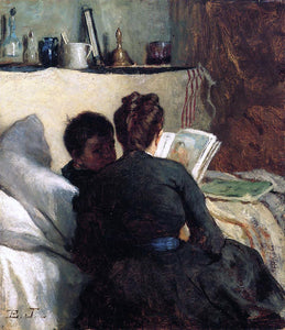  Eastman Johnson The Little Convalescent - Art Print