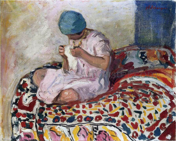  Henri Lebasque The Little Seamstress - Art Print