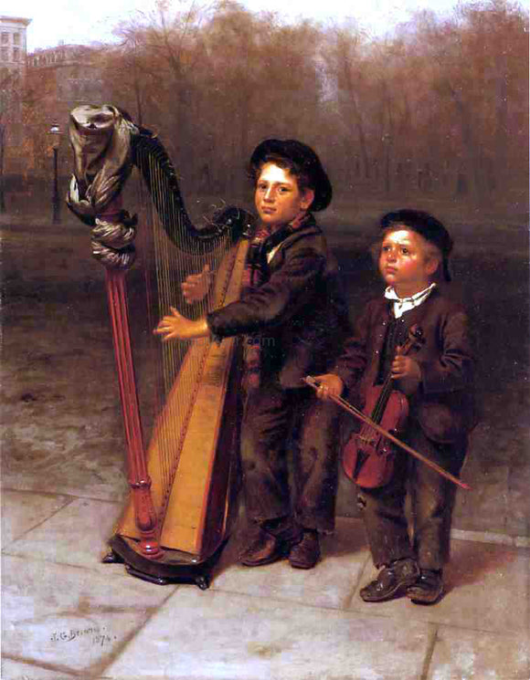  John George Brown The Little Strollers - Art Print