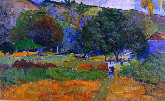  Paul Gauguin The Little Valley - Art Print