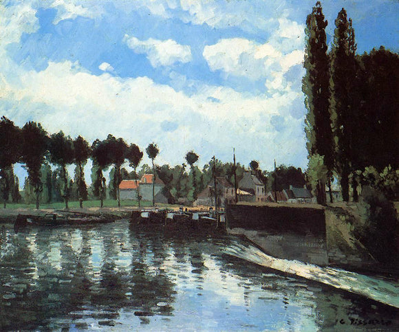  Camille Pissarro The Lock at Pontoise - Art Print