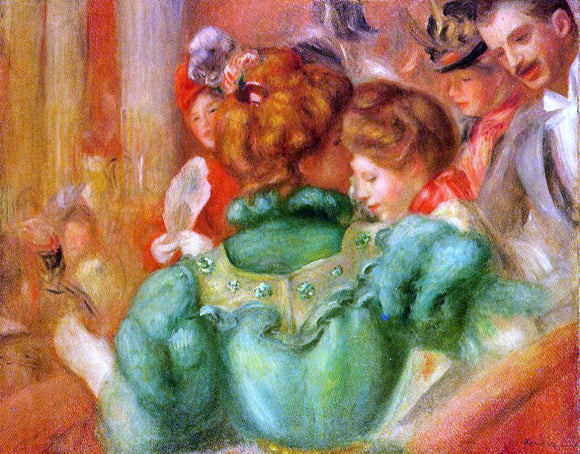  Pierre Auguste Renoir The Loge - Art Print