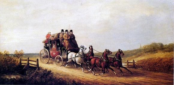  Charles Cooper Henderson The London to Brighton Royal Mail on the Open Road - Art Print