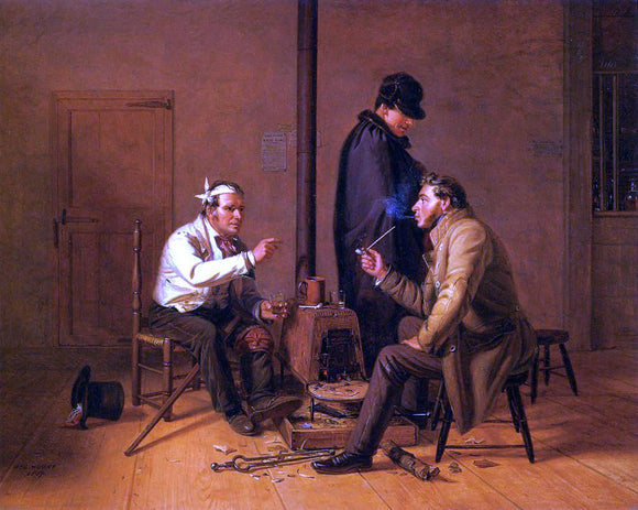  William Sidney Mount The Long Story (also known as The Tough Story) - Art Print