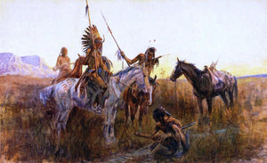  Charles Marion Russell The Lost Trail - Art Print