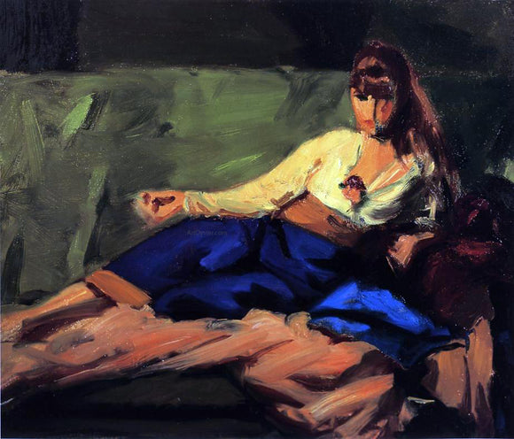  Robert Henri The Lounge (also known as Figure on a Couch) - Art Print