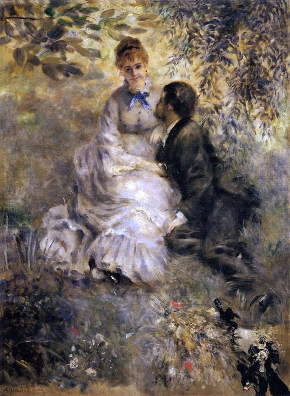  Pierre Auguste Renoir The Lovers - Art Print