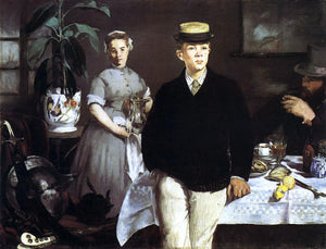  Edouard Manet The Lucheon (also known as The Luncheon in the Studio) - Art Print