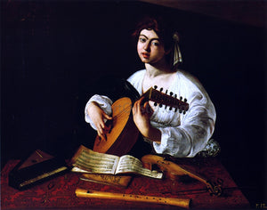  Caravaggio The Lute-Player - Art Print