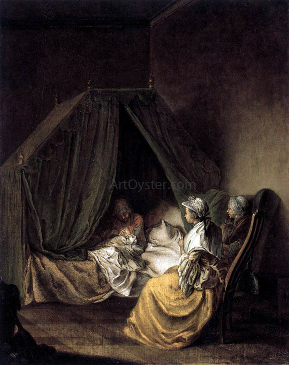  Daniel Nikolaus Chodowiecki The Lying-in Room (1) - Art Print