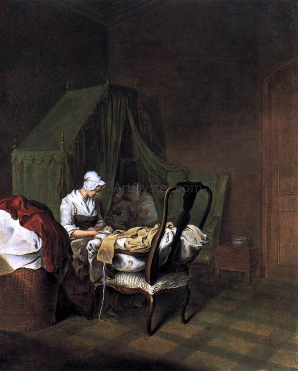  Daniel Nikolaus Chodowiecki The Lying-in Room (2) - Art Print