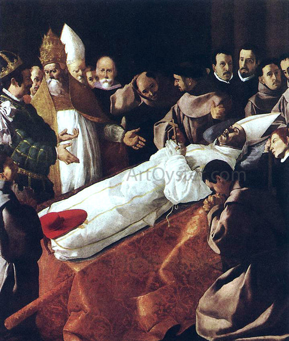  Francisco De Zurbaran The lying-in-state of St Bonaventura - Art Print